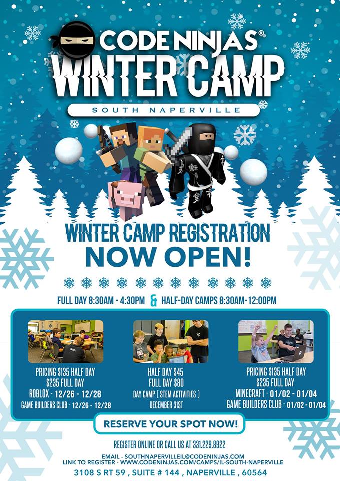 Code Ninjas Winter Camp Naperville Local Area News Events