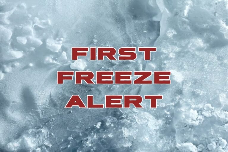 First Freeze Alert
