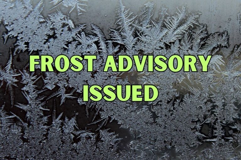 Frost Advisory Issued