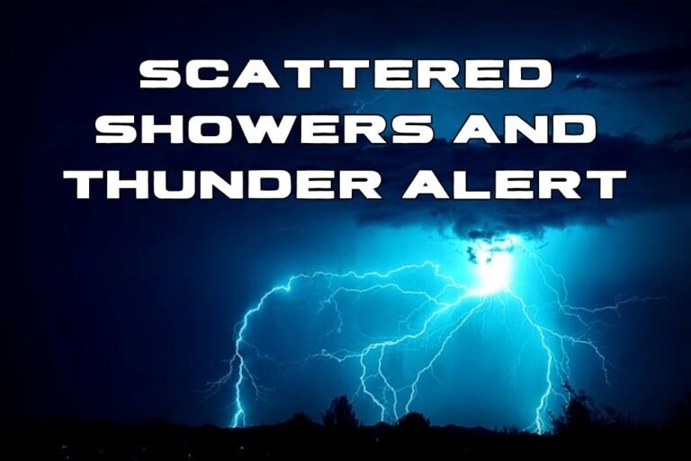Scattered Showers And Thunder Alert