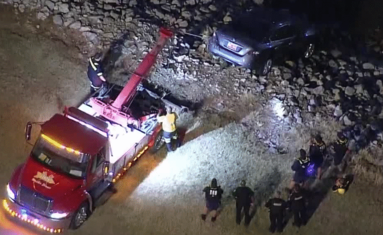 Two Suspects Arrested After Car Plunges Into Oklahoma River During I-40 Police Chase