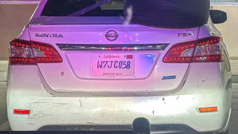 California Driver Pulled Over for Using Hand-Drawn License Plate, CHP Says