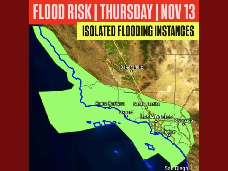 California Braces for Flood Risk as Powerful Storm and Atmospheric River Arrive Thursday