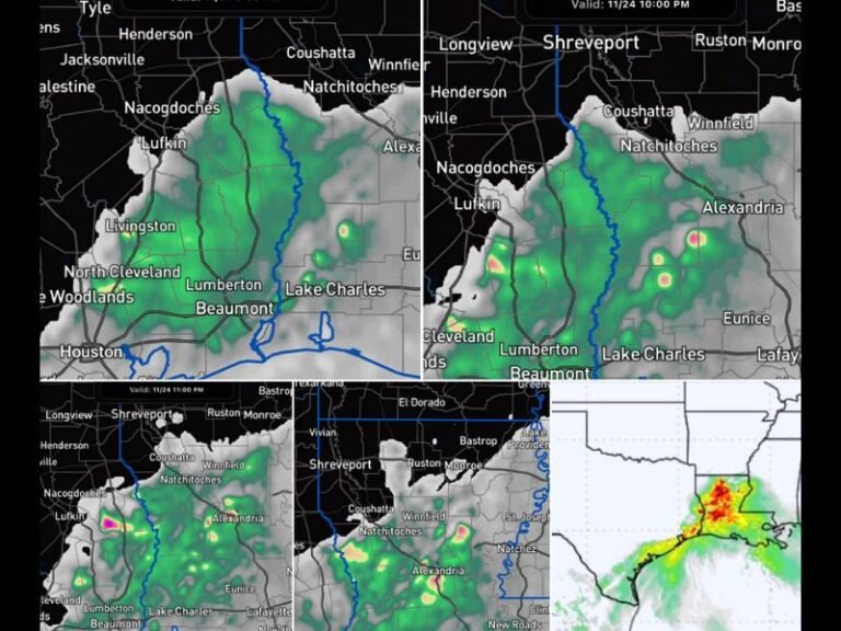 Louisiana and East Texas Brace for Dangerous Overnight Tornadoes as Storm System Intensifies