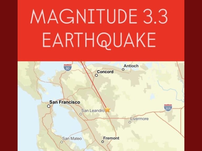 Magnitude 3.3 Earthquake Rattles San Ramon and East Bay Area, Felt Across San Francisco Region
