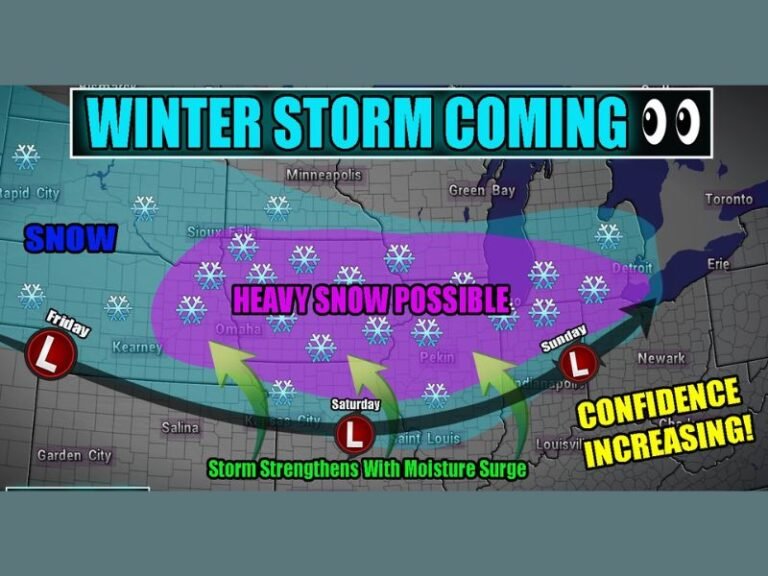 Major Winter Storm Expected to Impact Midwest and Great Lakes This Weekend with Heavy Snow and Travel Disruptions