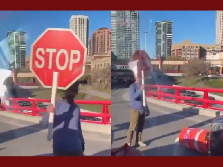Man Creates Makeshift Toll Booth at Chicago Expressway Entrance, Causes Traffic Confusion and Demands Cash From Drivers