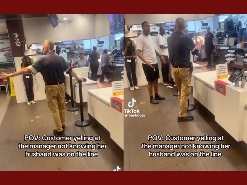 McDonald’s Customer Goes Viral After Yelling at Manager—Only to Realize Her Husband Was in Line Watching