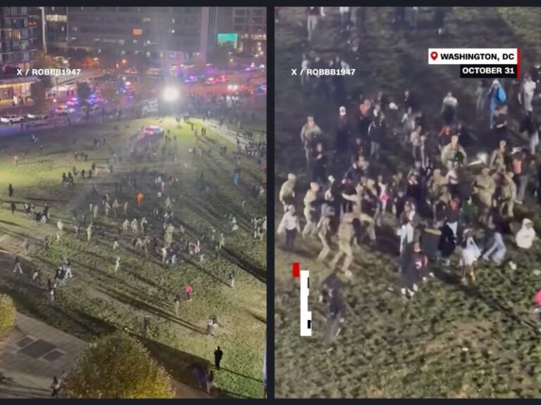 National Guard and DC Police Clash with Large Crowd at Navy Yard Park, Multiple Arrests Reported