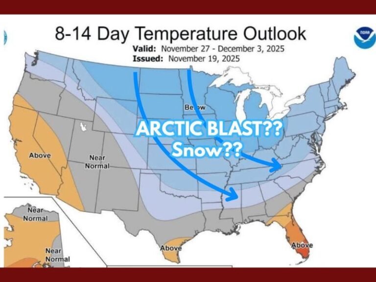 Thanksgiving Weekend Forecast: Cold Arctic Air Could Bring Early Winter Chill to the Midwest
