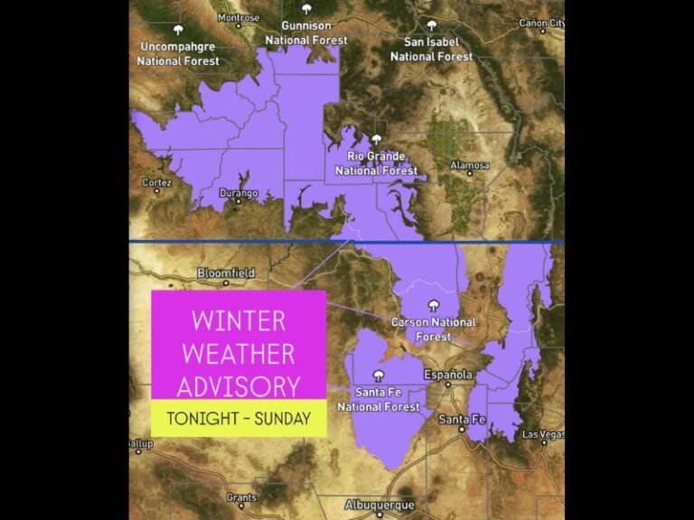 Winter Weather Advisory Issued for Northern New Mexico and Southern Colorado Mountains