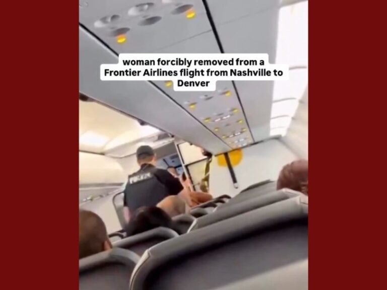 Woman Forcibly Removed from Frontier Airlines Flight from Nashville to Denver After Onboard Disturbance
