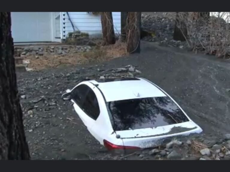 California Community of Wrightwood Hit by Severe Mudflow After Christmas Eve Storm, Leaving Car Buried and Shelter-in-Place Order in Effect