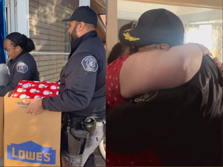 Detroit Police Chief and Officers Visit Families Impacted by Gun Violence, Offering Support During the Holiday Season