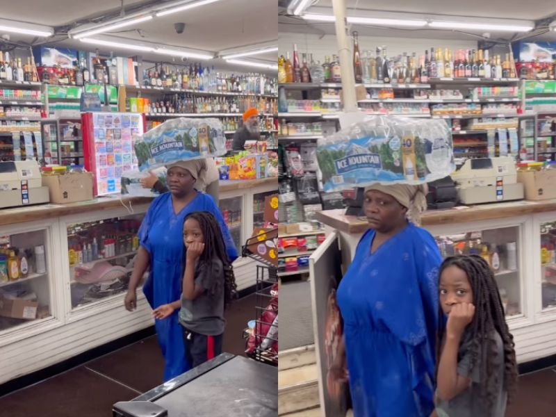 Detroit Woman Balances Case of Water on Her Head Inside Store, Video Captures City’s Resourceful Spirit