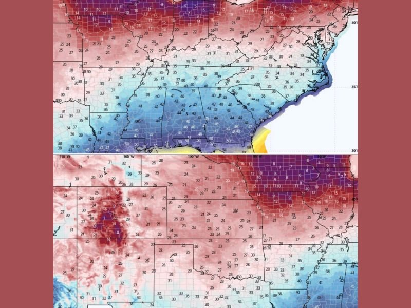 Georgia, Alabama, and Mississippi Wake to Mild 40s and 50s as Early December Brings Rare Calm Across the South
