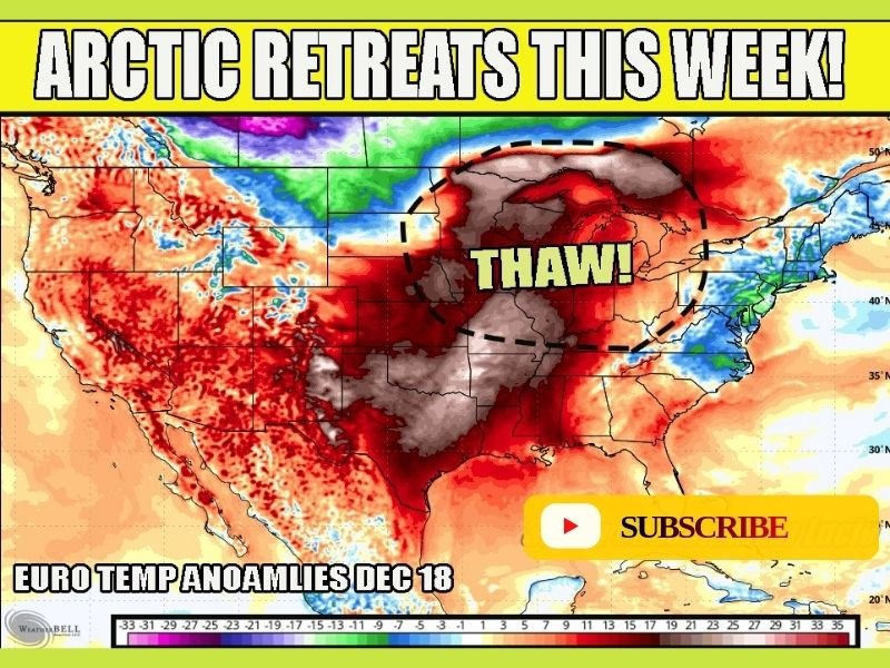 Major Warmup Expected as Arctic Air Retreats From Illinois and Much of the U.S. This Week
