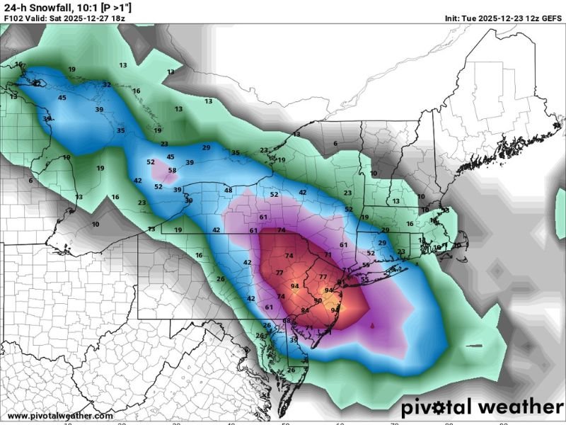 Major Winter Storm Expected Friday With Heavy Snow Targeting Eastern Pennsylvania and New Jersey, Forecasters Warn