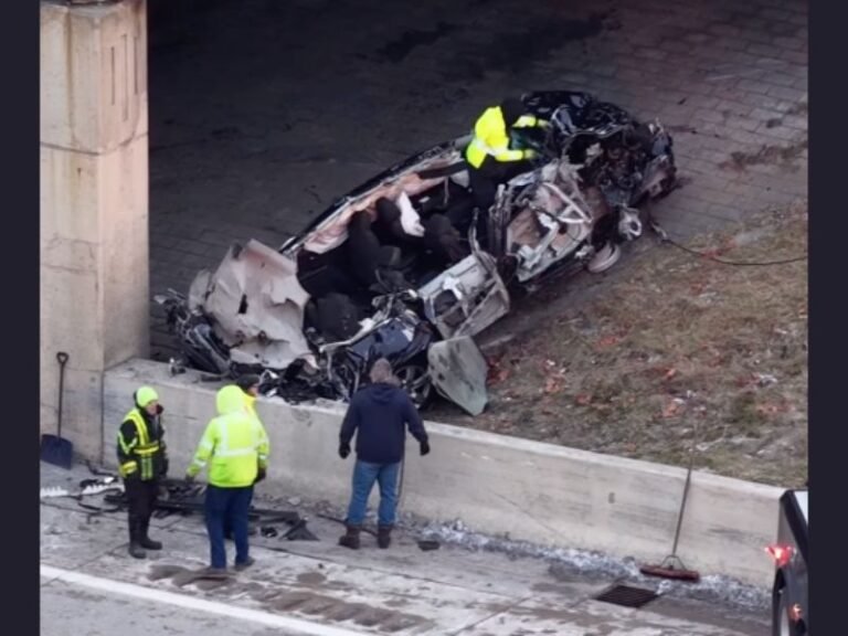 Michigan Freeway Crash Closes Lodge Freeway for Hours as Police Search for Possible Survivors After Vehicle Launches Up Embankment