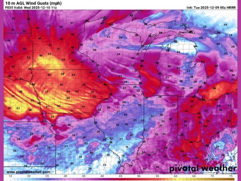 Minnesota, Iowa, South Dakota, and Illinois Brace for Dangerous 70 MPH Winds and Ground Blizzard Conditions