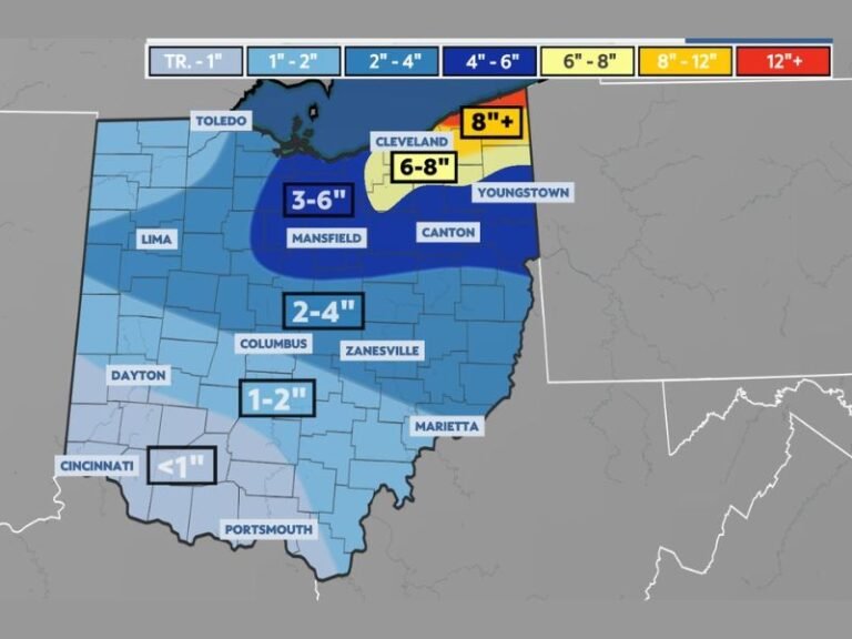 Ohio Braces for Two Snow-Producing Clipper Systems as New Year’s Eve Travel Faces Wintry Hazards Across the State