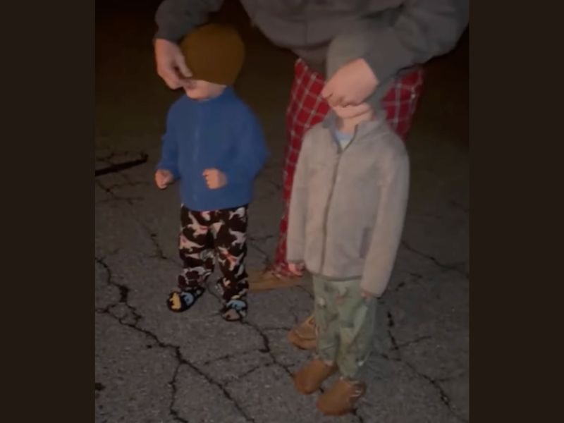 Pennsylvania Dad Surprises His Kids with Magical Christmas Lights Display in Lancaster Neighborhood