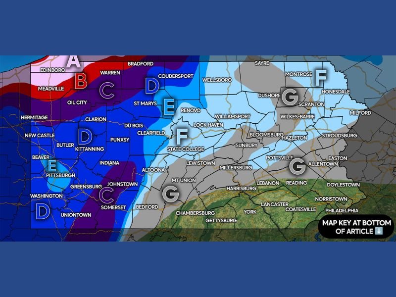 Pennsylvania Prepares for Major New Year’s Storm as Clipper System and Lake-Effect Bands Threaten Up to 20 Inches of Snow