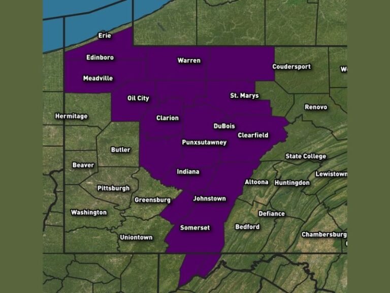 Pennsylvania Under Rare Ice Storm Warning as NWS Alerts 17 Counties to Life-Threatening Road Conditions and Possible Power Outages