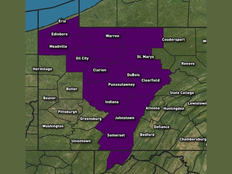 Pennsylvania Under Rare Ice Storm Warning as NWS Alerts 17 Counties to Life-Threatening Road Conditions and Possible Power Outages