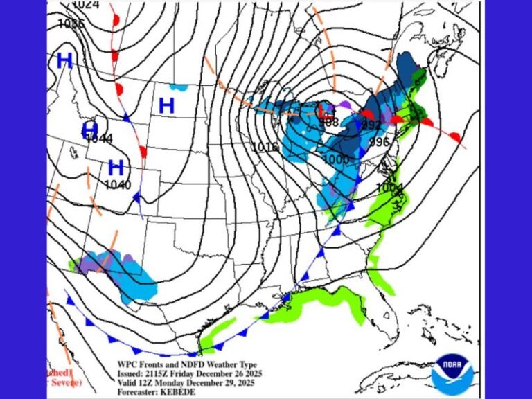 Powerful Arctic Cold Front and “Bomb Cyclone” to Impact Illinois as Dangerous Winds and Snow Sweep the Great Lakes Region