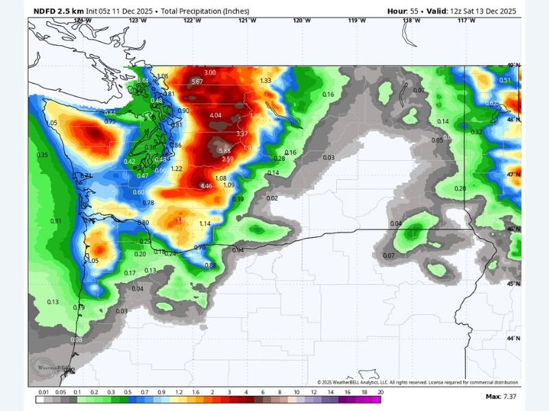Severe Flood Threat in Washington as 3–5 Inches of Additional Rainfall Triggers Rising Rivers and Potential Evacuation Orders for Over 100,000 Residents