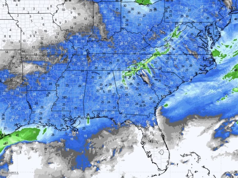 Severe Sunday Wind Gusts Expected Across Georgia, Alabama, Tennessee, and South Carolina, Creating Hazardous Conditions for Churchgoers