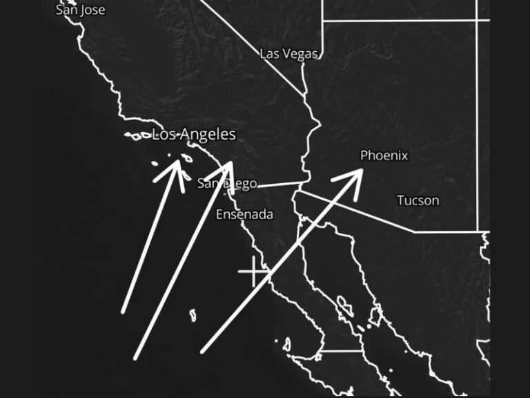 Southern California Issues Long-Range Weather Watch as Tropical-Influenced Storm Pattern Threatens New Year’s Eve and New Year’s Day