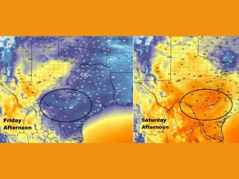 Texas Weather to Shift Dramatically: From Chilly 40s on Friday to Near 70°F by Saturday Afternoon