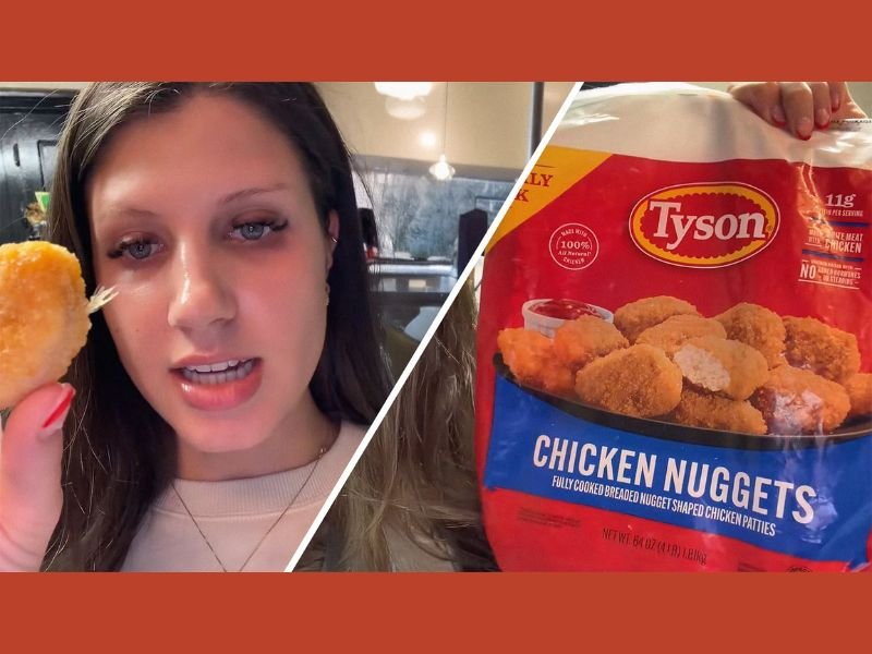 Texas Woman Says She Found a Feather Sticking Out of Tyson Chicken Nugget, Prompting Food Safety Concerns Online