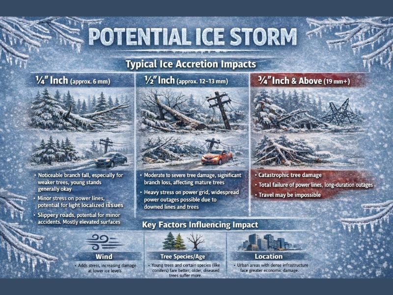 Alabama, Tennessee, and Mississippi Could Face High-Impact Ice Storm Threat as Freezing Rain Signals Grow More Concerning