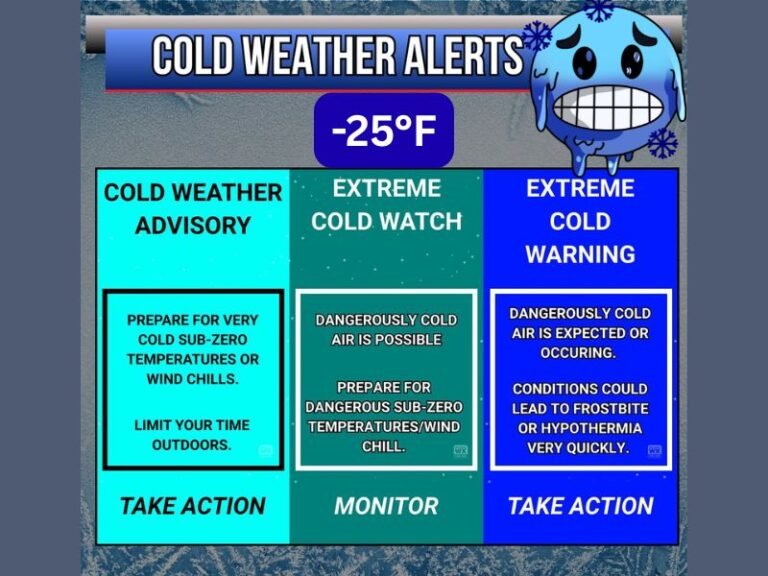Brutal Arctic Air Targets Indiana: Wind Chills Could Plunge to -25°F as Cold Weather Alerts Loom Monday