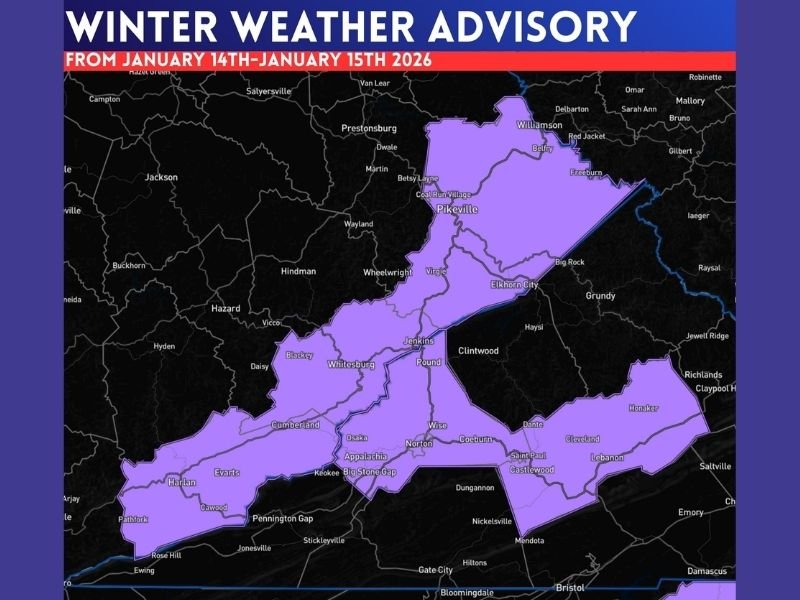 Eastern Kentucky Winter Weather Advisory Signals Disruptive Snow Risk for High Elevations Through January 15