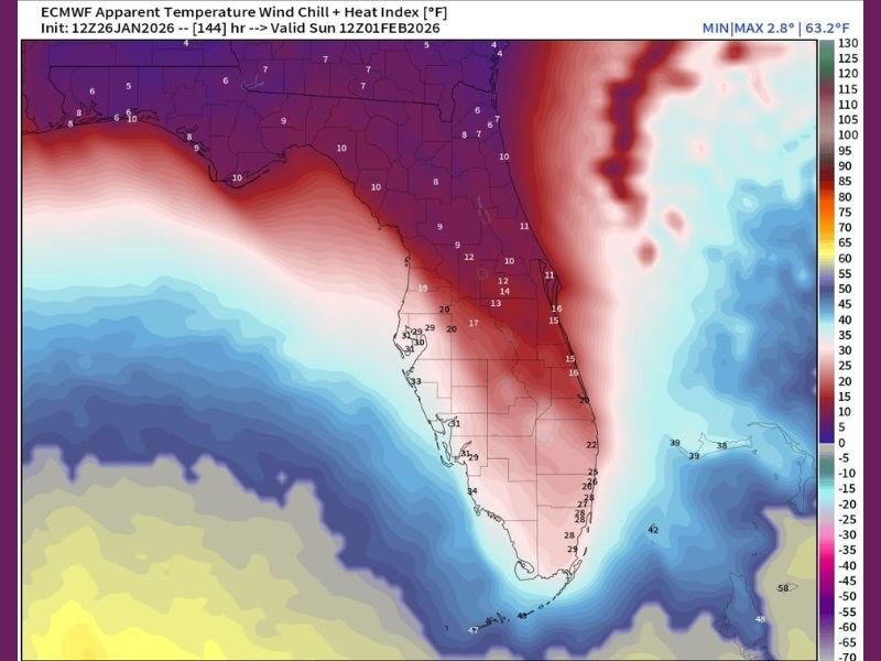 Florida Faces Rare and Dangerous Wind Chill Event as Arctic Air Slams State Ahead of Historic Tampa NHL Game