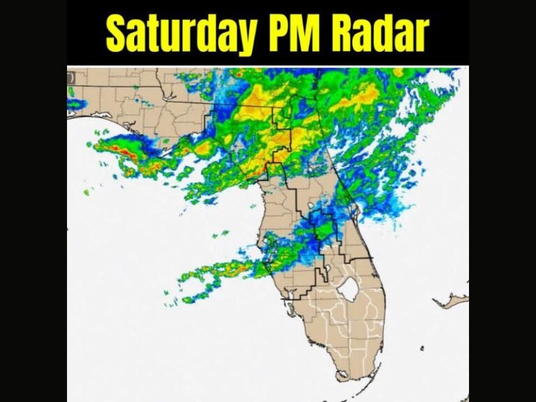 Florida and the Southeast See Widespread Saturday Rain as Gulf Storms Bring Heavy Downpours and Isolated Hail