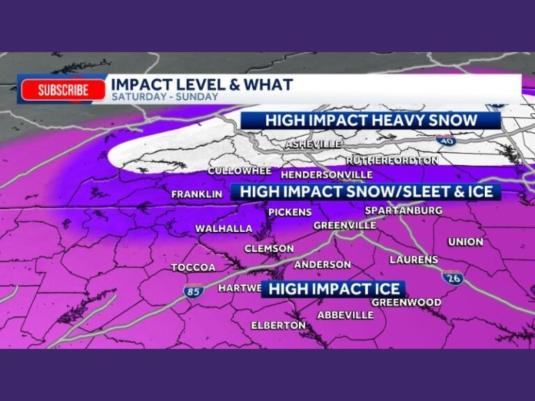 North Carolina, South Carolina, and Northeast Georgia Brace for High-Impact Snow, Sleet, and Ice as Weekend Storm Takes Aim