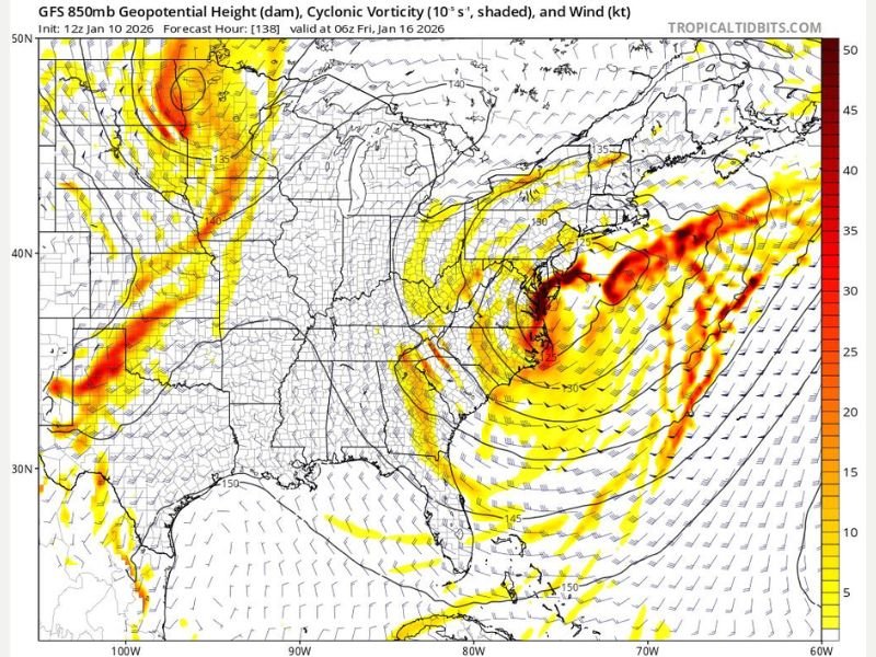 Northeast and Mid-Atlantic States Face Potential High-Impact Nor’easter Late Next Week as Storm Signal Strengthens