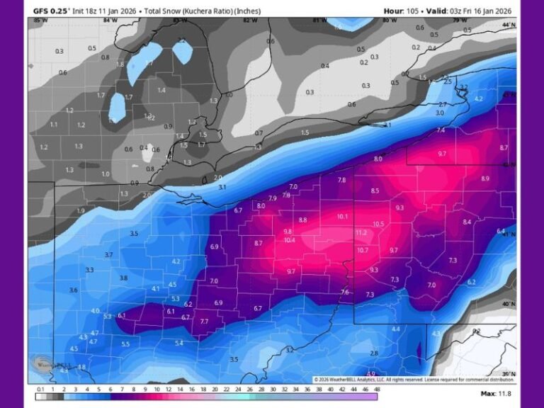Northern Ohio Braces for Potential Major Snowstorm Midweek as GFS and Euro Models Signal Heavy Accumulations