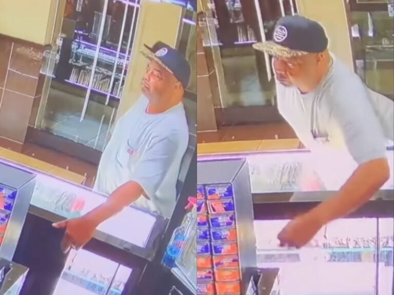 Surveillance Video Shows Man Stealing Gold Bracelets From Jewelry Display at Broadway Square Mall in Texas