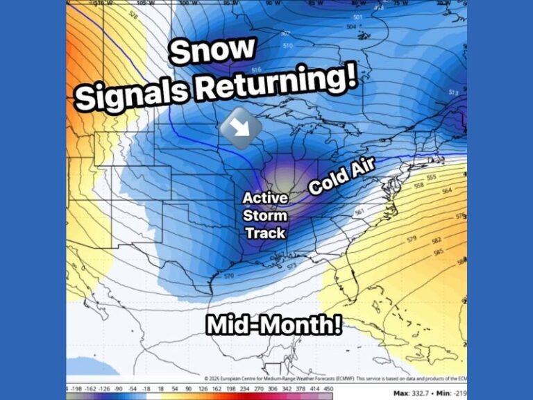 Winter Storm Signals Strengthen Across the Central and Eastern United States as Mid-January Pattern Flip Points Toward Increased Cold and Snow Potential