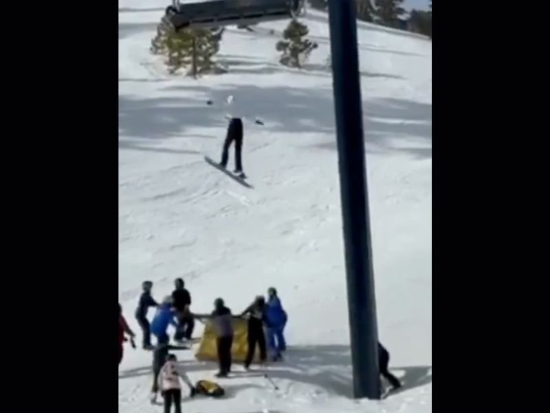 California Ski Lift Scare: 12-Year-Old Girl Falls After Dangling From Chairlift, Walks Away Without Major Injuries