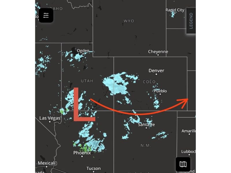 Colorado and Kansas Snow Outlook: Quick-Moving Storm Spreads Mountain Snow West-to-East, Then Brings Light Accumulations to the Plains Tonight