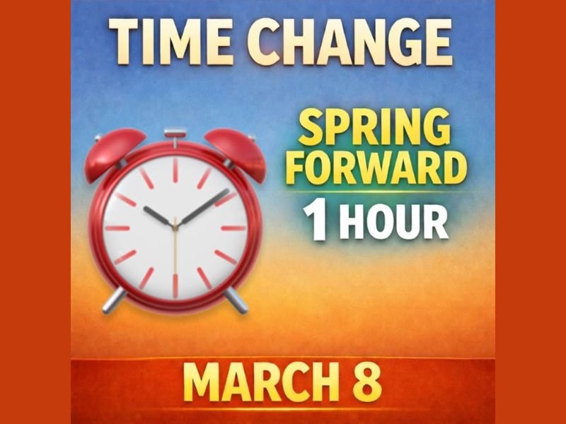 Daylight Saving Time Begins March 8 as Clocks Spring Forward One Hour and Sunsets Move Past 7 PM