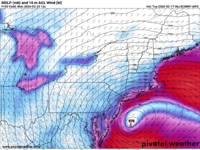 East Coast Winter Storm Signals Grow Stronger in AI Models, With Heavier Snow Potential Along I-95 Corridor
