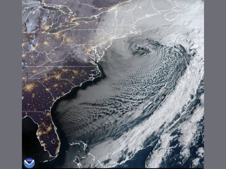 Historic Nor’easter Unleashes Largest Northeast Blizzard in a Decade as Massive Comma-Head Storm Swirls Off the Coast